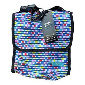 Scout Lunch Date Lunch Bag Box 8.5 × 8.5 x 4.75 Lunch Weavie Wonder Colorful EUC
